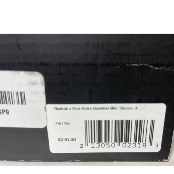 Nice Kicks x Reebok Question FW1784 - Men's Size 8 - Stucco/Black/Seaport Teal - Picture 7 of 7